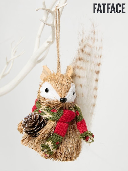 FatFace Brown Squirrel Brush Tree Decoration (B69161) | €6.50