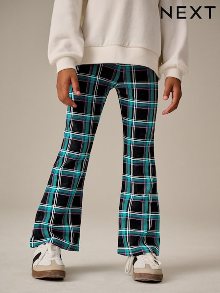 Black Multi Check Flare Leggings (3-16yrs) (B69330) | €5 - €10