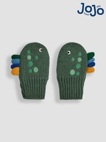 Jojo Maman Bébé Dinosaur Print Novelty Mittens (B69360) | ‏78‏₪