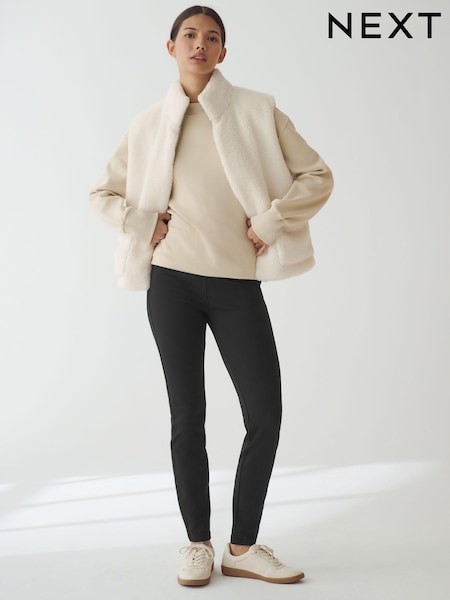 أسود - Fleece Lined Leggings (B69436) | ‏38 د.إ.‏