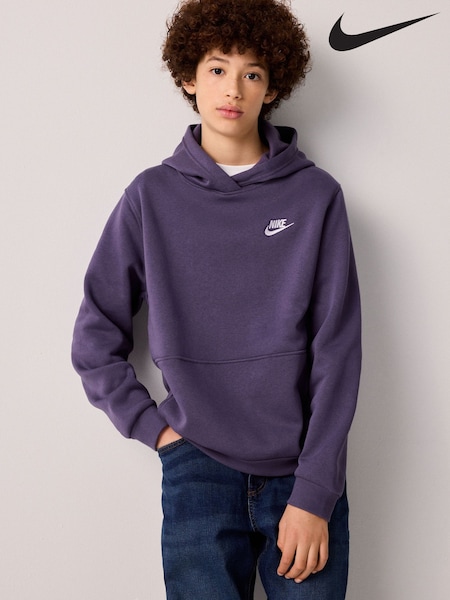 Nike Purple Raisin Club Fleece Overhead Hoodie (B69485) | €50