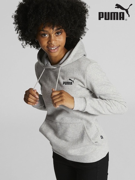 Harmaa - Puma Womens Essentials Small Logo Hoodie (B69525) | €76