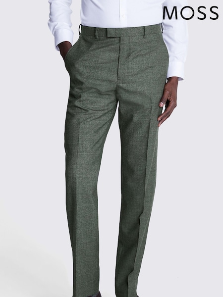MOSS Green Regular Fit Puppytooth Trousers (B69572) | €99