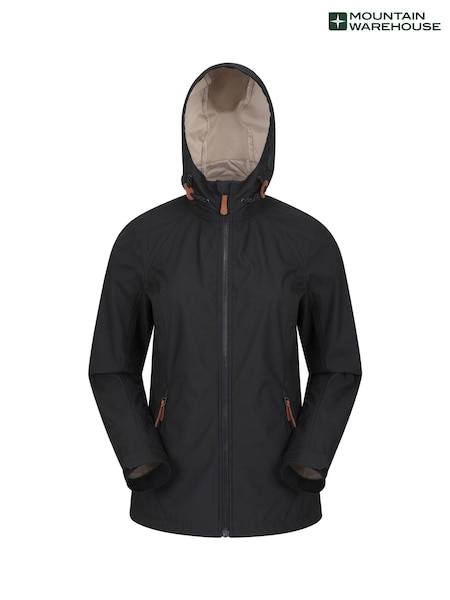 Mountain Warehouse Black Iona Womens Water Resistant Softshell Jacket (B69682) | 3,845 UAH