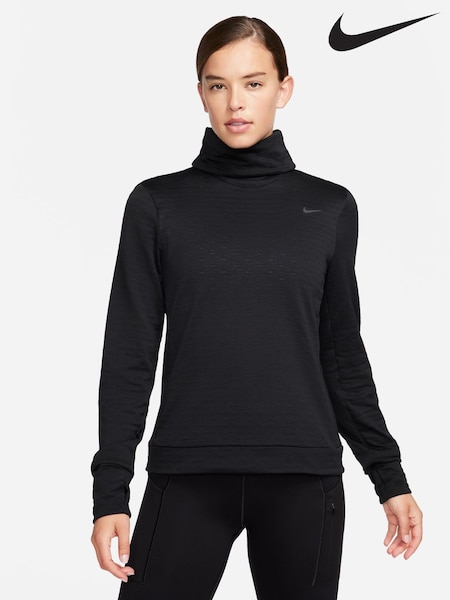 Nike Black Therma-FIT Swift Element Turtleneck Running Top (B69712) | €46