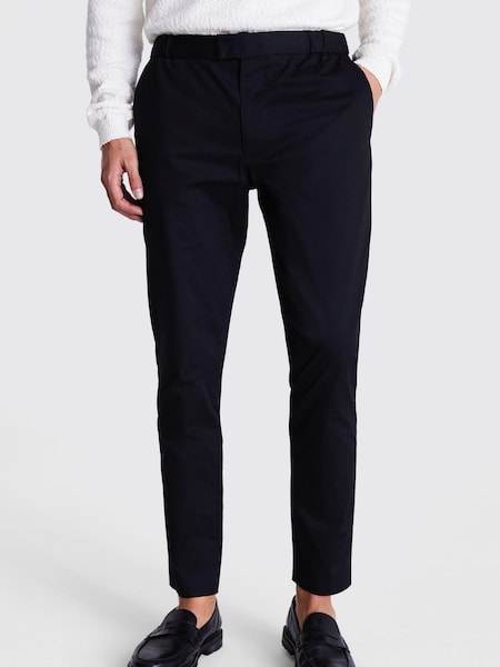 MOSS Black Slim Fit Worker Chinos (B69804) | SGD 116