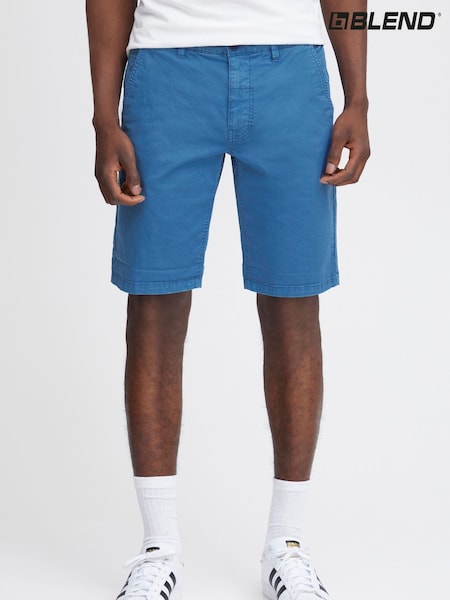 Adidas albastru - Pantaloni scurți chino elastici Blend (B69874) | 125 LEI