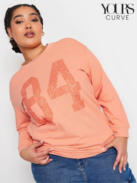 Yours Curve Embellished Sweatshirt (B69930) | ‏169 د.إ.‏