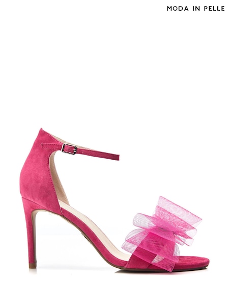 Moda in Pelle Raeleigh Stilletto Sandals With Bow Trim (B70052) | 245 QAR