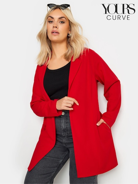 Yours Curve Red Pocket Blazer (B70079) | €49