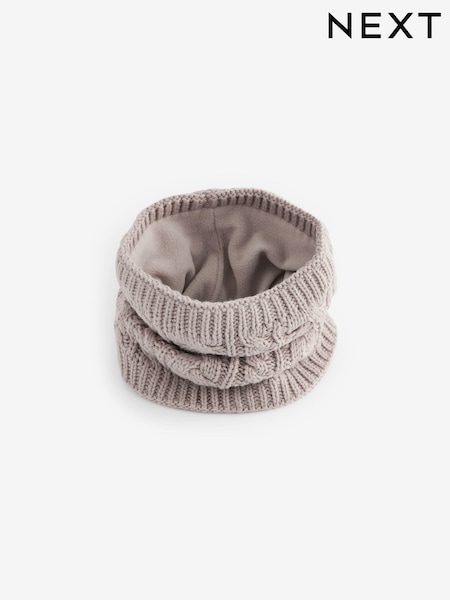 Neutral Cable Knit Snood (1-16yrs) (B70164) | AED25 - AED39