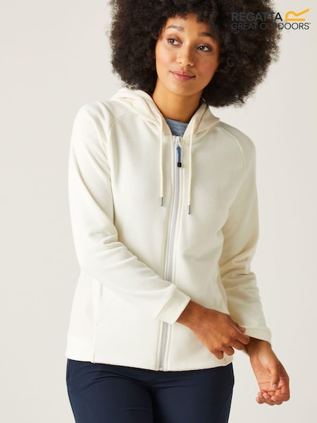 Regatta Cream Flamino Full Zip Hooded Fleece (B70227) | €28