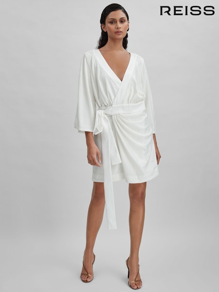 Halston Sequin Side Tie Mini Dress (B70340) | ‏2,736‏₪