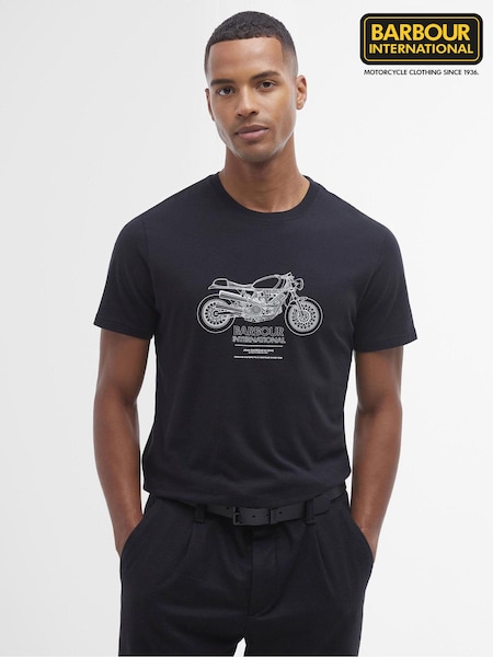 Barbour® International Morley Bike Graphic 100% Cotton T-Shirt (B70397) | €50