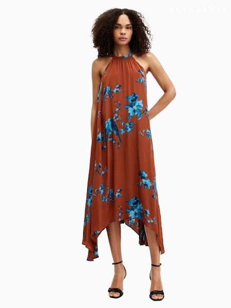 AllSaints Brown Mysti Iona Dress (B70410) | €83