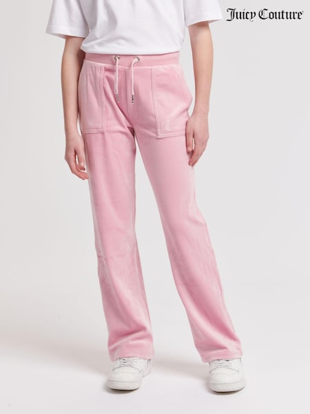 Juicy Couture Dark Pink Tonal Wide Leg Trousers (B70414) | €99 - €119