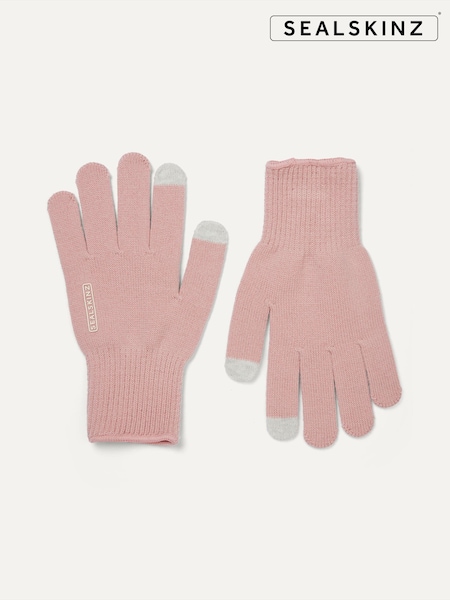 Sealskinz Pink Hanworth Solo Merino Gloves (B70441) | kr260