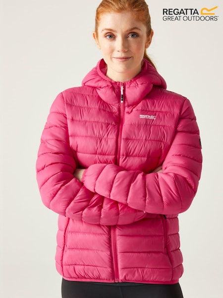 Regatta Pink Womens Hooded Marizion Walking Jacket (B70757) | €39