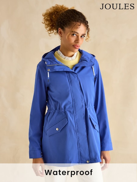 Синий - Joules Portwell Waterproof Raincoat With Hood (B70896) | 58 480 тг