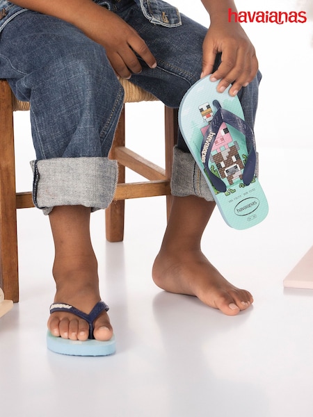 Havaianas Kids Blue Minecraft Sandals (B70962) | €7