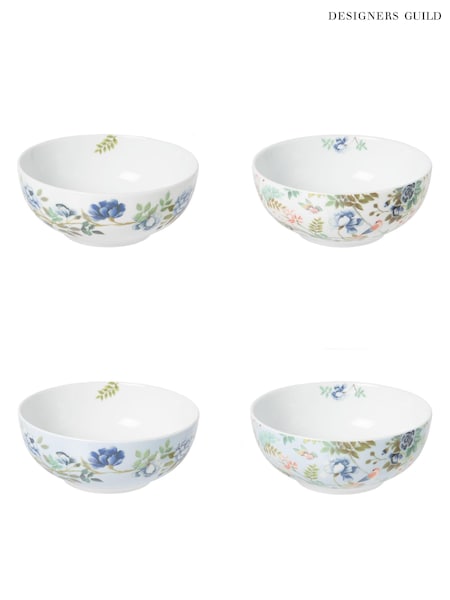 Designers Guild Porcelaine De Chine Pasta Cereal Bowls Set Of 4 (B71038) | ‏221‏₪