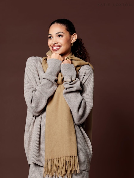 Katie Loxton Tan Blanket Scarf (B71075) | €21