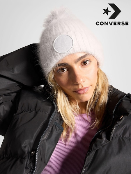 Converse Grey Tonal Pom Beanie (B71174) | €18