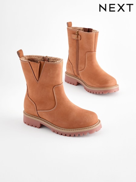 Tan Brown Leather Workboot (B71183) | AED128 - AED152