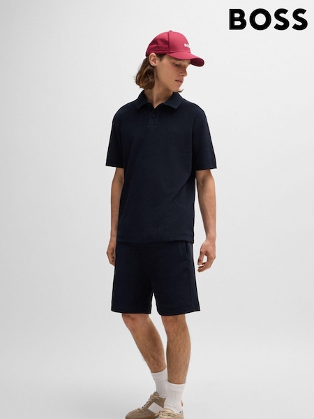 BOSS Blue 100% Cotton Towelling Polo Shirt (B71413) | €50