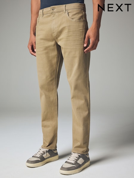 Kevyt Hiekanvärinen - Kape istuvuus - Soft Touch Coloured Stretch Jeans (B71450) | €28