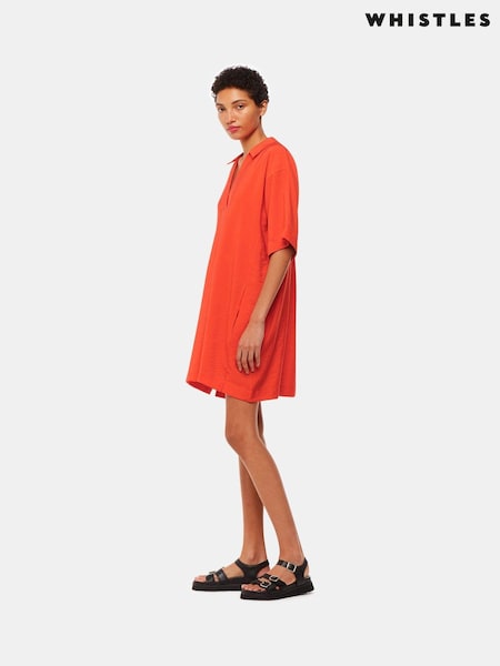 Whistles Red Melanie Dress (B71555) | $191