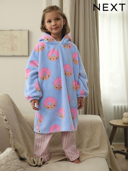 Blue/Pink Blanket Hoodie (3-16yrs) (B71630) | BGN 40 - BGN 56