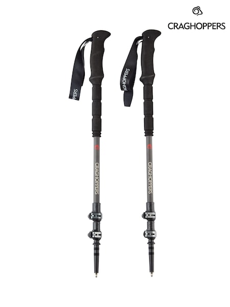 Craghoppers Grey T-lite Carb Walking Poles (B71644) | kr1 850