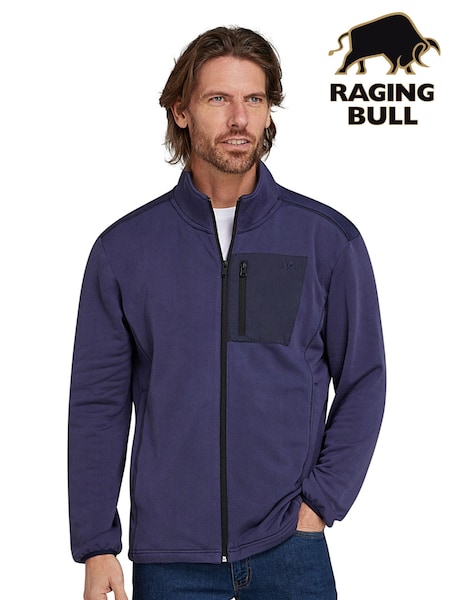 Raging Bull Blue Zip Through Fleece (B71784) | €46 - €53