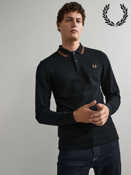 Fred Perry Long Sleeve Twin Tipped Polo Shirt (B71847) | 599 QAR