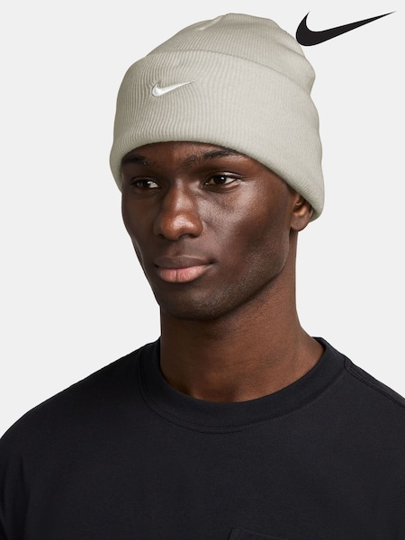 Nike Dark Grey Heather Peak Swoosh Beanie (B71853) | €16