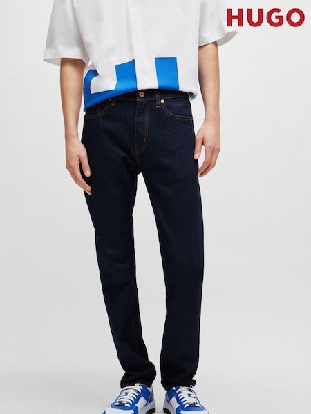 HUGO Blue Dark Wash Slim Fit Stretch Denim Jeans (B71918) | €56