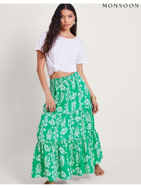 Monsoon 100% Cotton Lani Maxi Skirt (B72204) | 175 LEI
