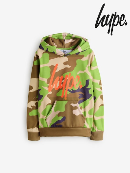 Hype. Boys Green Script Hoodie (B72249) | €53