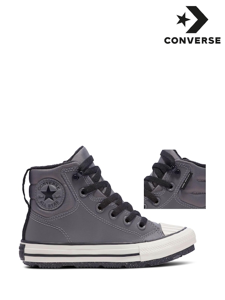 Converse Grey Chuck Taylor Leather Junior Berkshire Boots (B72286) | kr857