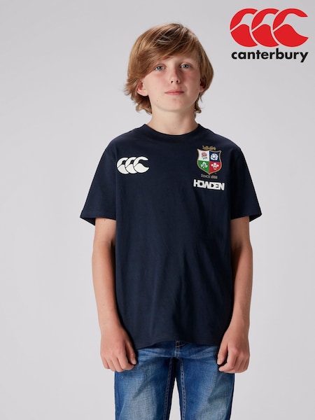 Canterbury Blue British & Irish Lions Rugby Cotton Jersey T-Shirt (B72296) | €28