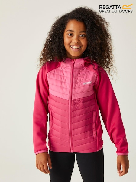 Regatta Pink Kielder Hybrid VIII Stretch Hooded Jacket (B72400) | AED204