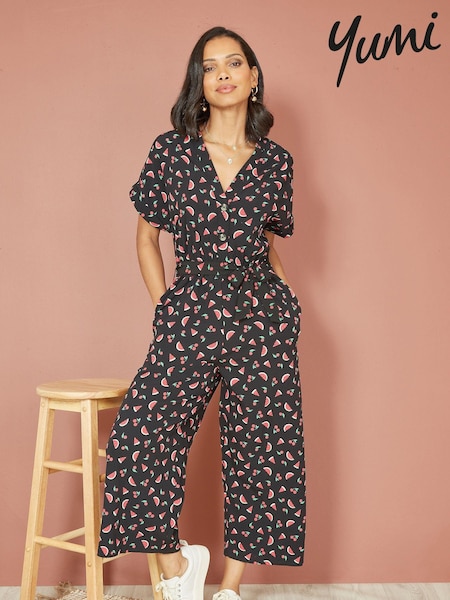 Yumi Watermelon Print Jumpsuit (B72483) | 196 LEI