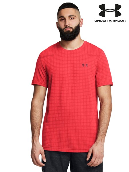 Under Armour Red Vanish Seamless Grid T-Shirt (B72497) | €27