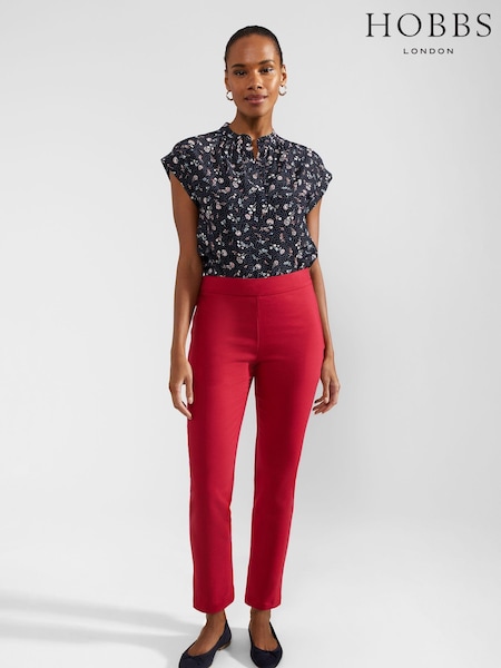 Hobbs Pink Giselle Capri Trousers (B72735) | €49