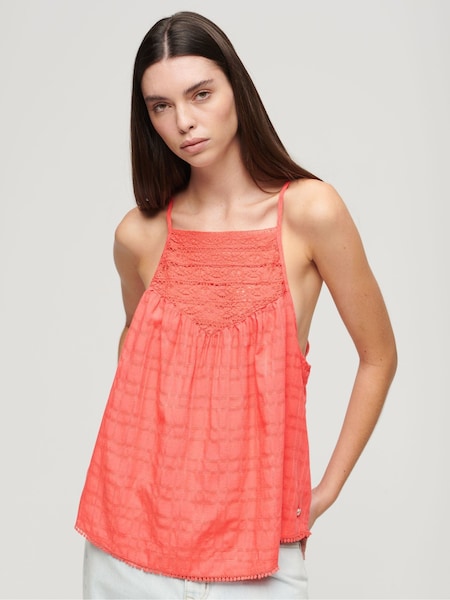 Superdry Pink Lace Cami Beach Top (B72816) | €27