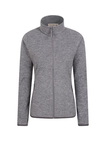Mountain Warehouse Grey Womens Snowdon Melange II Full-Zip Fleece (B72999) | €42