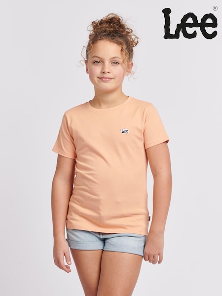 Lee Beige Girls Regular Fit 100% Cotton Badge T-Shirt (B73086) | €29 - €34