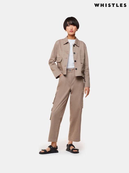Whistles Natural Phoebe Casual Utility Trousers (B73164) | 83 €