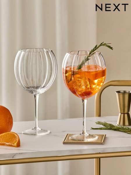 Set of 2 Clear Ottilie Gin Glasses (B73228) | €25